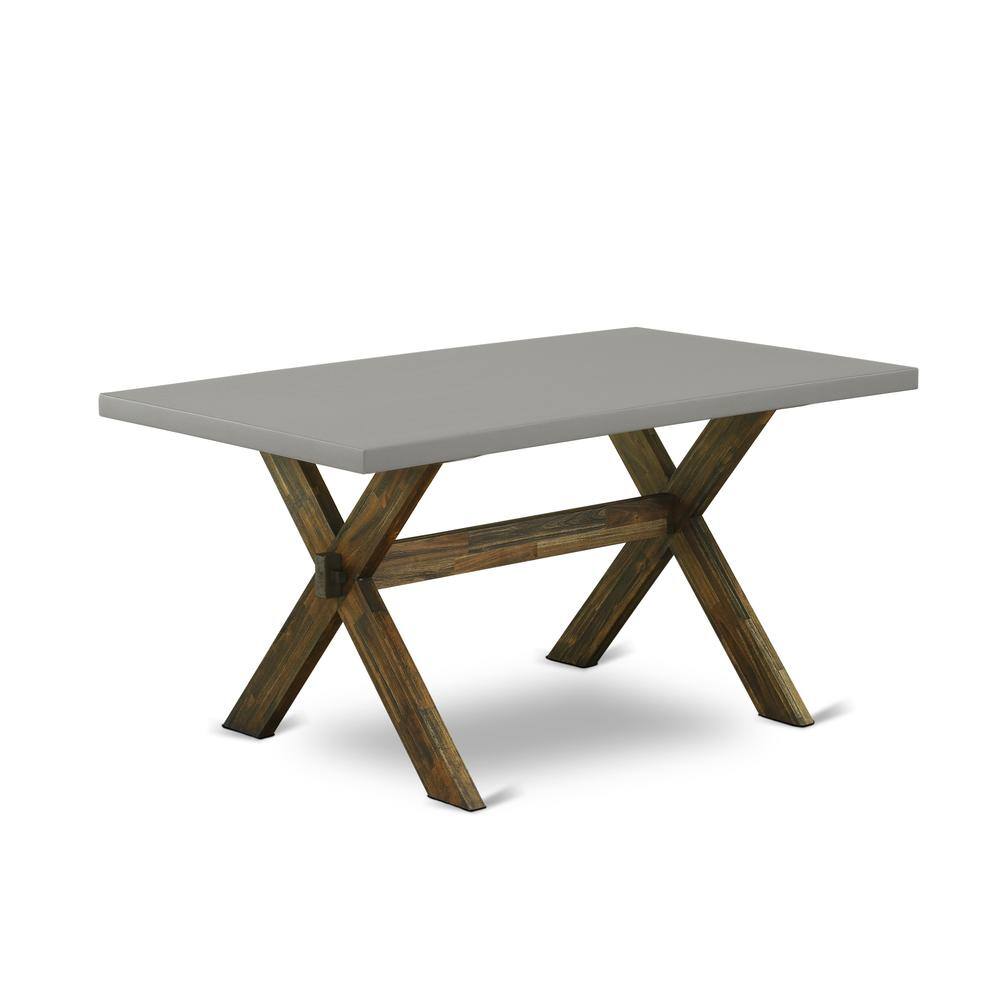 Angle. East West Furniture - East West Furniture 5-Piece Modern Dining Table Set-Limelight Linen Fabric Seat and Button Tufted Back Parson Dining - Multi-Color.