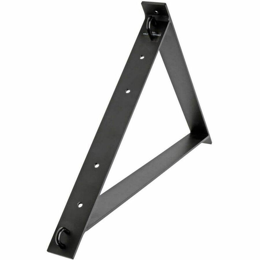 Alt View 1. Tripp Lite - Eaton Tripp Lite Series Triangular Wall Support Kit for 12 & 18 in. Cable Runway, Straight & 90-Degree - Hardware - Black.