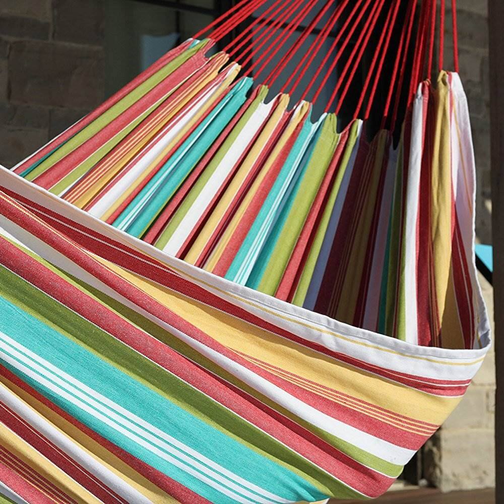 Alt View 3. Vivere - Vivere Brazilian Style Fringe 2-Person Hammock.