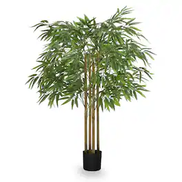 Maia Shop - Artificial Bamboo Tree 3.5 Ft Tall Tropical Home Decoration, 41 Inches - Green