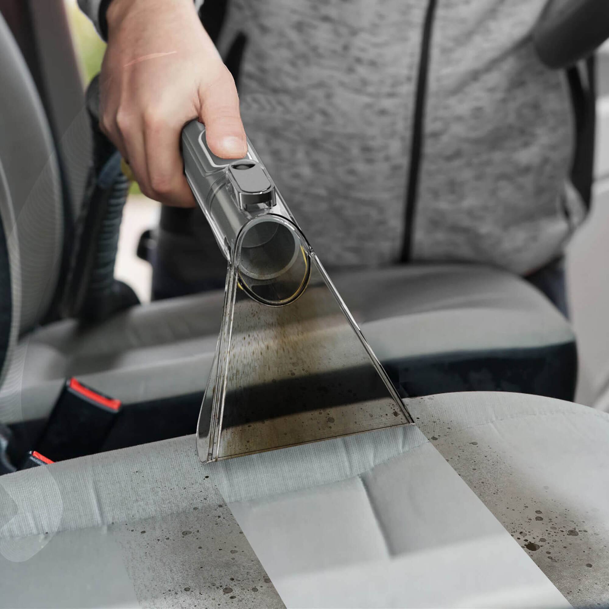 Alt View 3. Costway - Costway Carpet Cleaner Machine with Water Spray 15Kpa Powerful Suction Dual Water Tank - Gray.