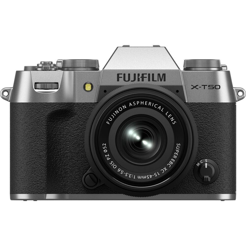 FUJIFILM X-T50 ASPHERICAL FUJINON LENS 52 SUPER PZ C S OIS EBC MCS M I XC 1:3.5-5.6 15-45mm
