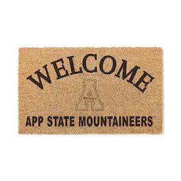 Jardine - Appalachian State Mountaineers 18" x 34" Welcome Coir Doomat - Brown