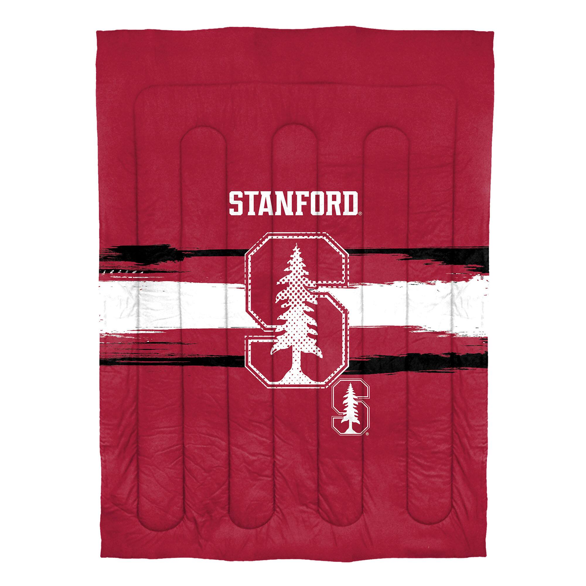 Angle. Sweet Home Collection - NCAA Stanford Cardinal Comforter & Sham Set- Twin/Twin XL - Multicolored.