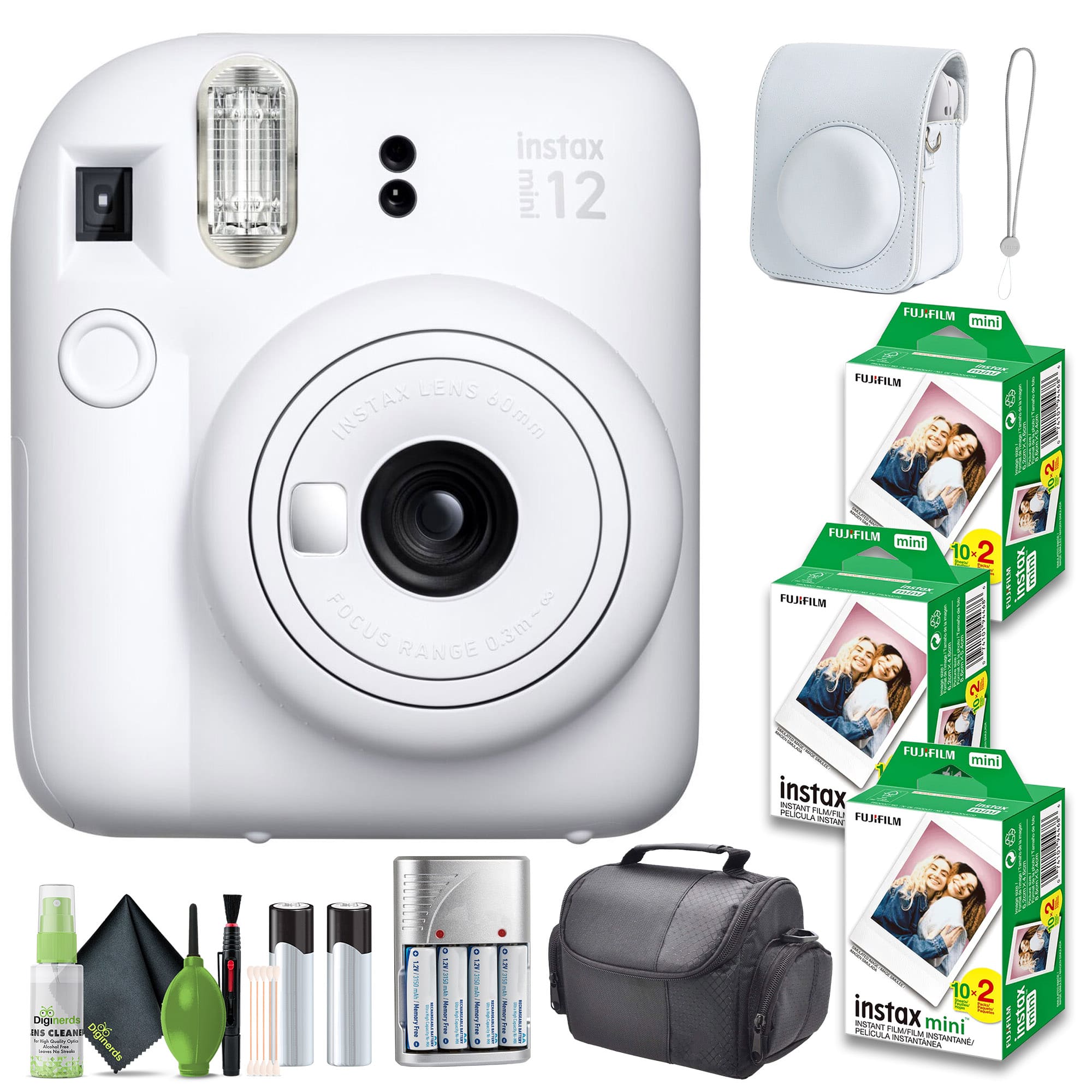 Fujifilm - INSTAX MINI 12 Instant Film Camera with Instant Film - Clay White price history on PriceWatchPro