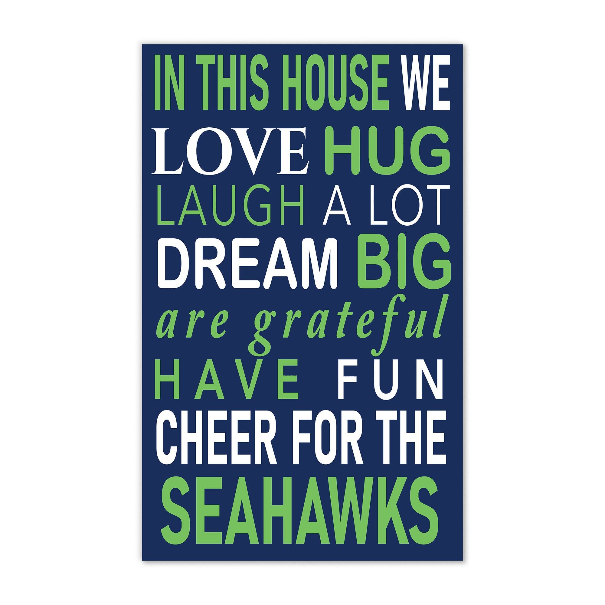 Seattle Seahawks 11" x 19" Briteline In This House Sign