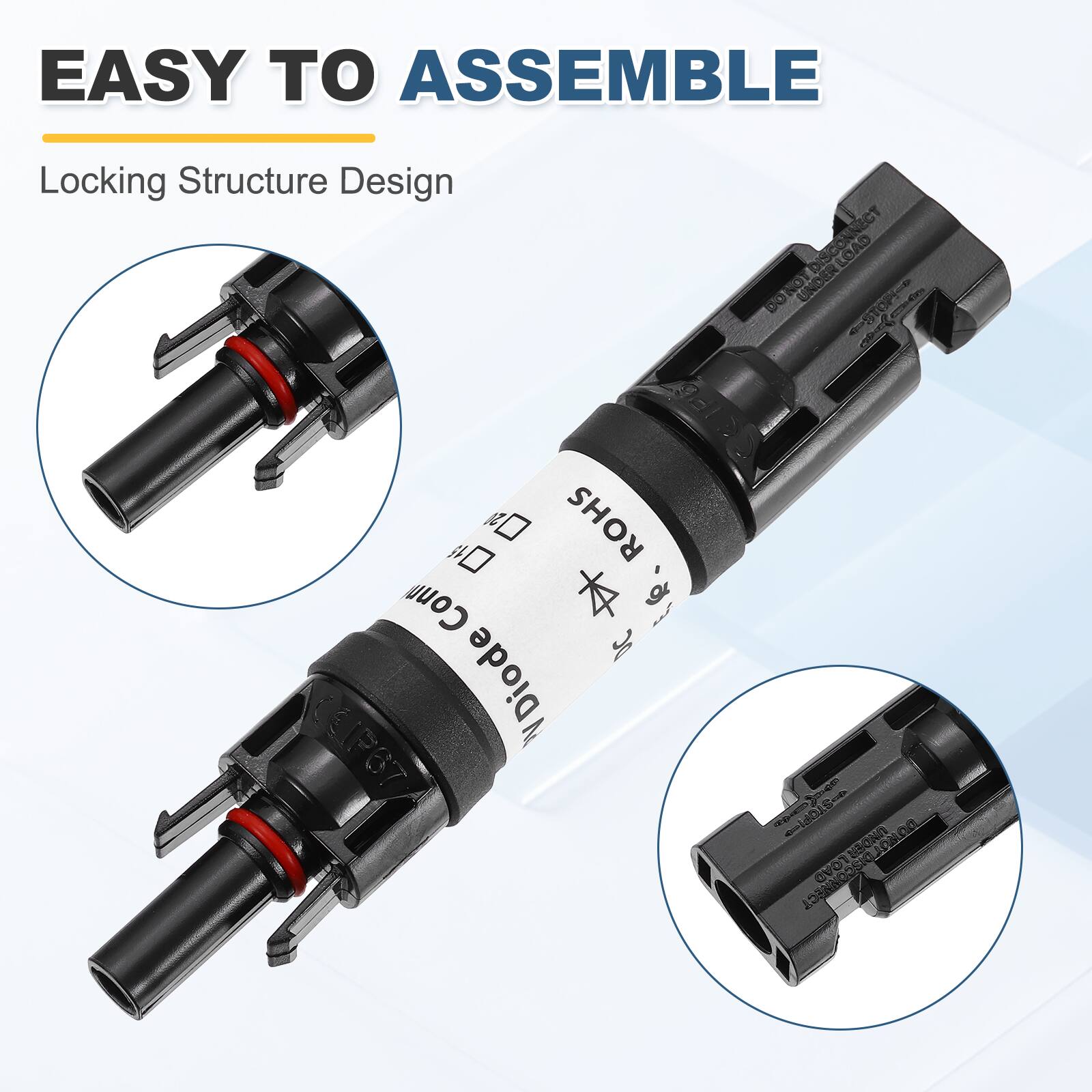 EASY TO ASSEMBLE  
Locking Structure Design