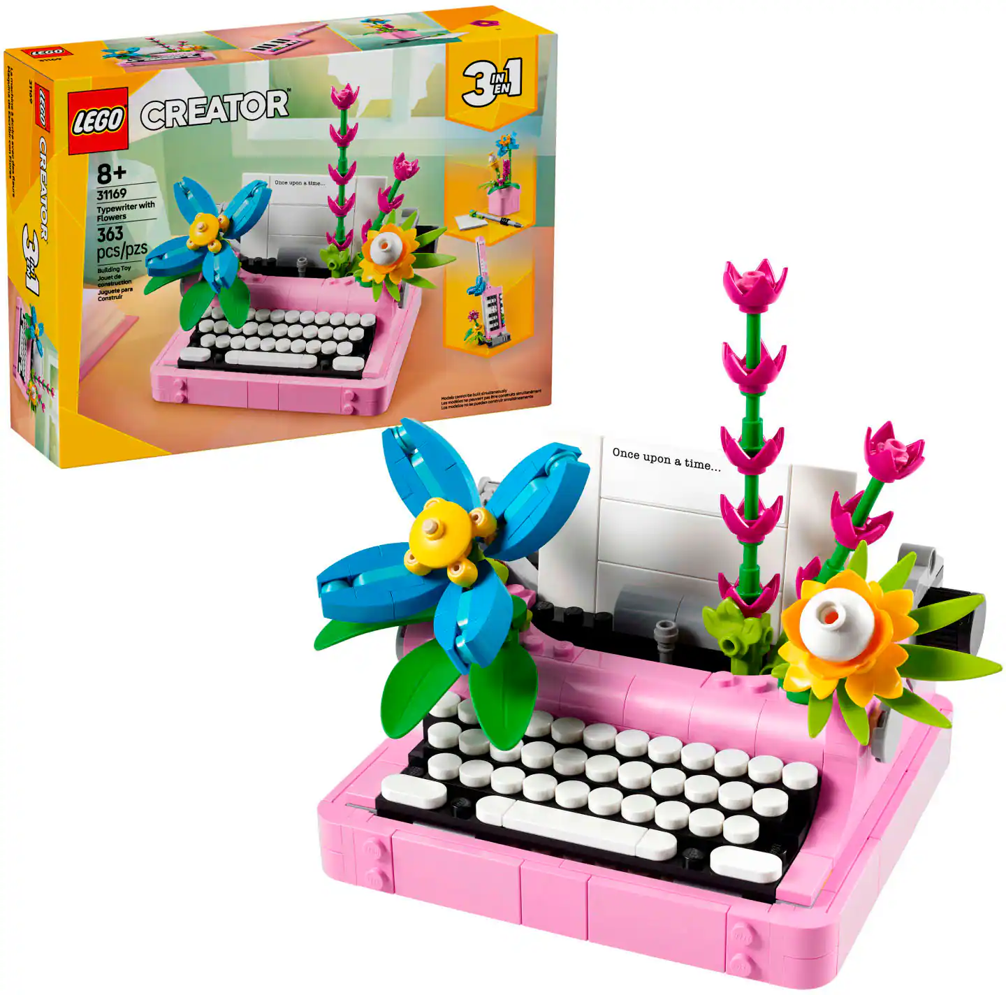 LEGO - Creator 3 in 1 Typewriter with Flowers Building Toy 31169