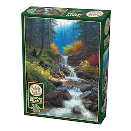 Outset Media - Outset Media: Cobble Hill 1000 Piece Puzzle: Mountain Cascade - High Quality Jigsaw