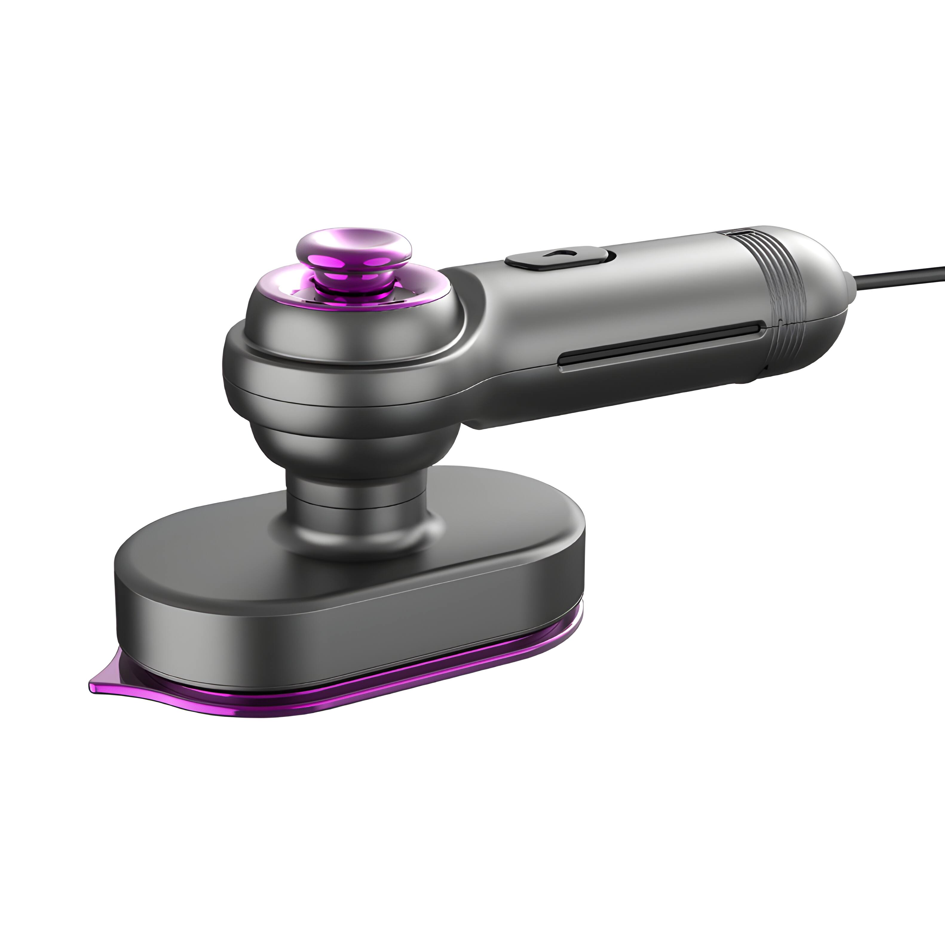Front. Cluzine - Mini Handheld Steam Iron, 20s Fast Heat, Dry/Wet Ironing, Portable - Grey.