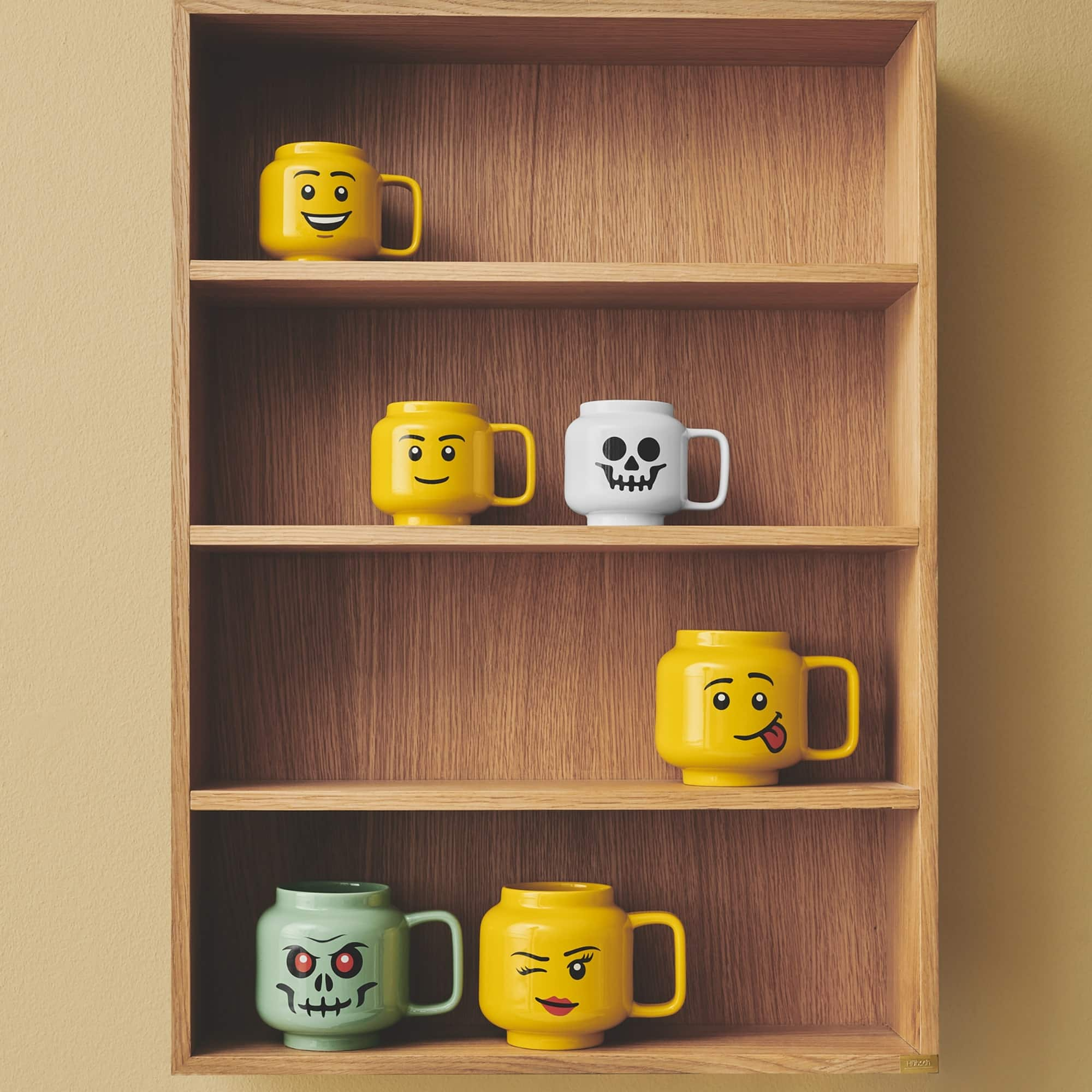 Room Copenhagen LEGO: Classic Yellow Minifigures Winking Girl Ceramic ...