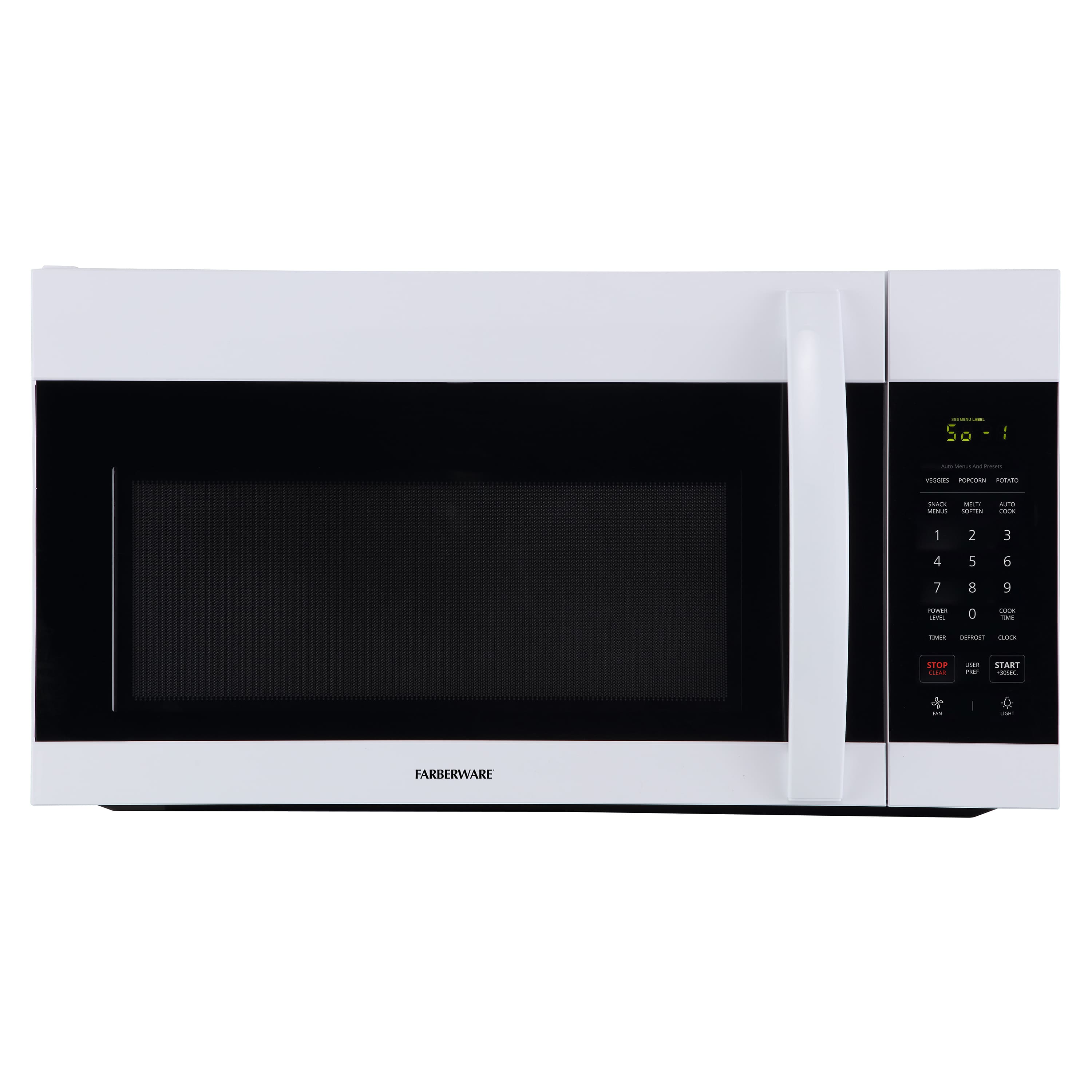 Farberware - 1.7 cu. ft. OTR Microwave - 1000W, with Smart Sensor Cooking - White price history on PriceWatchPro