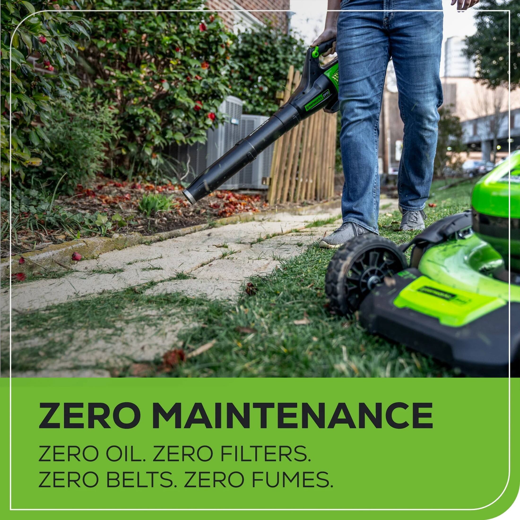 ZERO MAINTENANCE  
ZERO OIL. ZERO FILTERS. ZERO BELTS. ZERO FUMES.