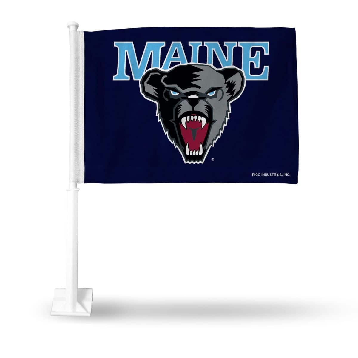Rico Industries - Maine Black Bears 14x19 Double Sided Window Mount Car Flag - Multi