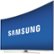 Left. Samsung - 55" Class (54.6" Diag.) - LED - Curved - 2160p - Smart - 3D - 4K Ultra HD TV - Silver.