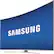 Left. Samsung - 55" Class (54.6" Diag.) - LED - Curved - 2160p - Smart - 3D - 4K Ultra HD TV - Silver.
