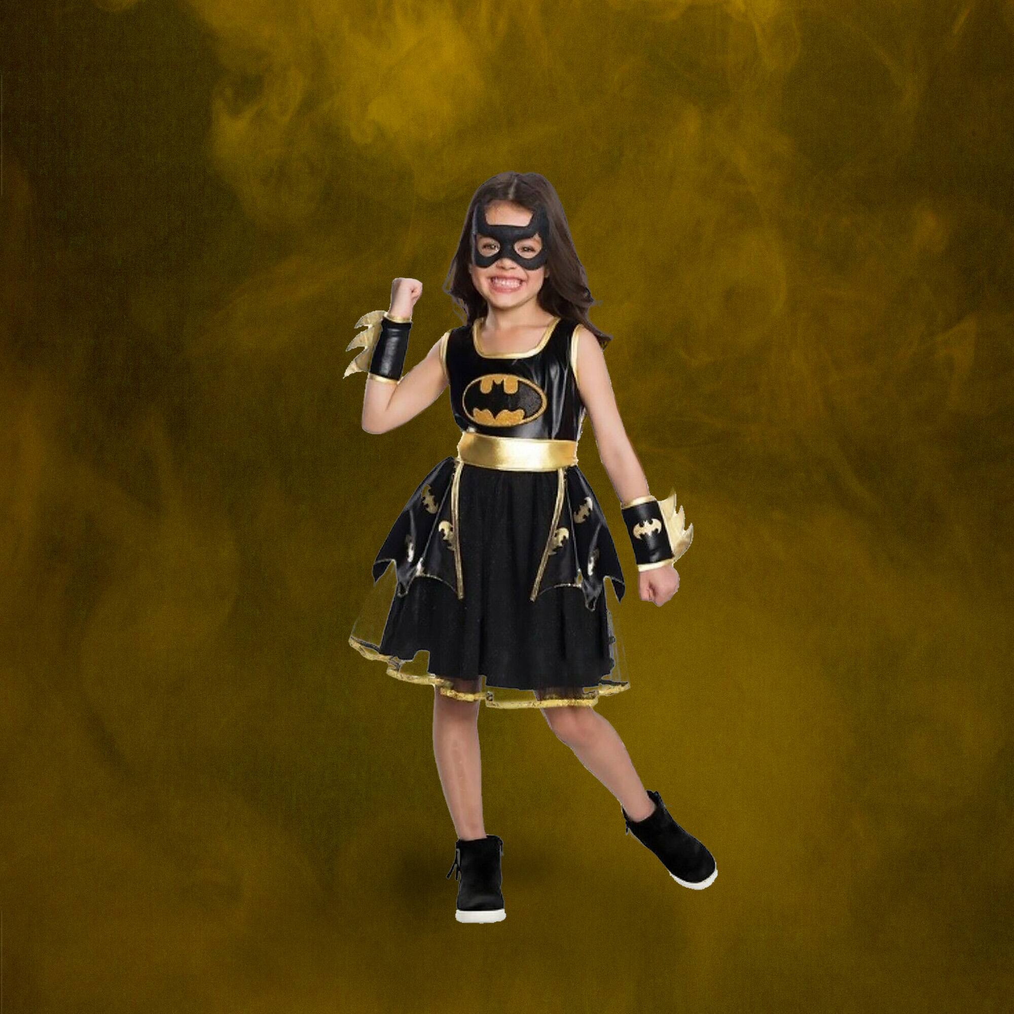 Alt View 2. Rubies - Girl's Batgirl Tutu Dress Childs Halloween Costume - Small 5-6 - Black.