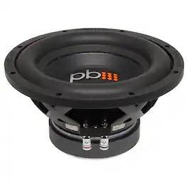 Powerbass - S-1004 - 10" Single 4-Ohm Subwoofer - Black/Gray