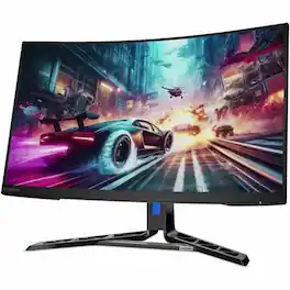 Lenovo - Legion R32qc-30 32" Class WQHD Curved Screen Gaming LED Monitor - 16:9 - Raven 31.5" Viewable - Vertical - Black