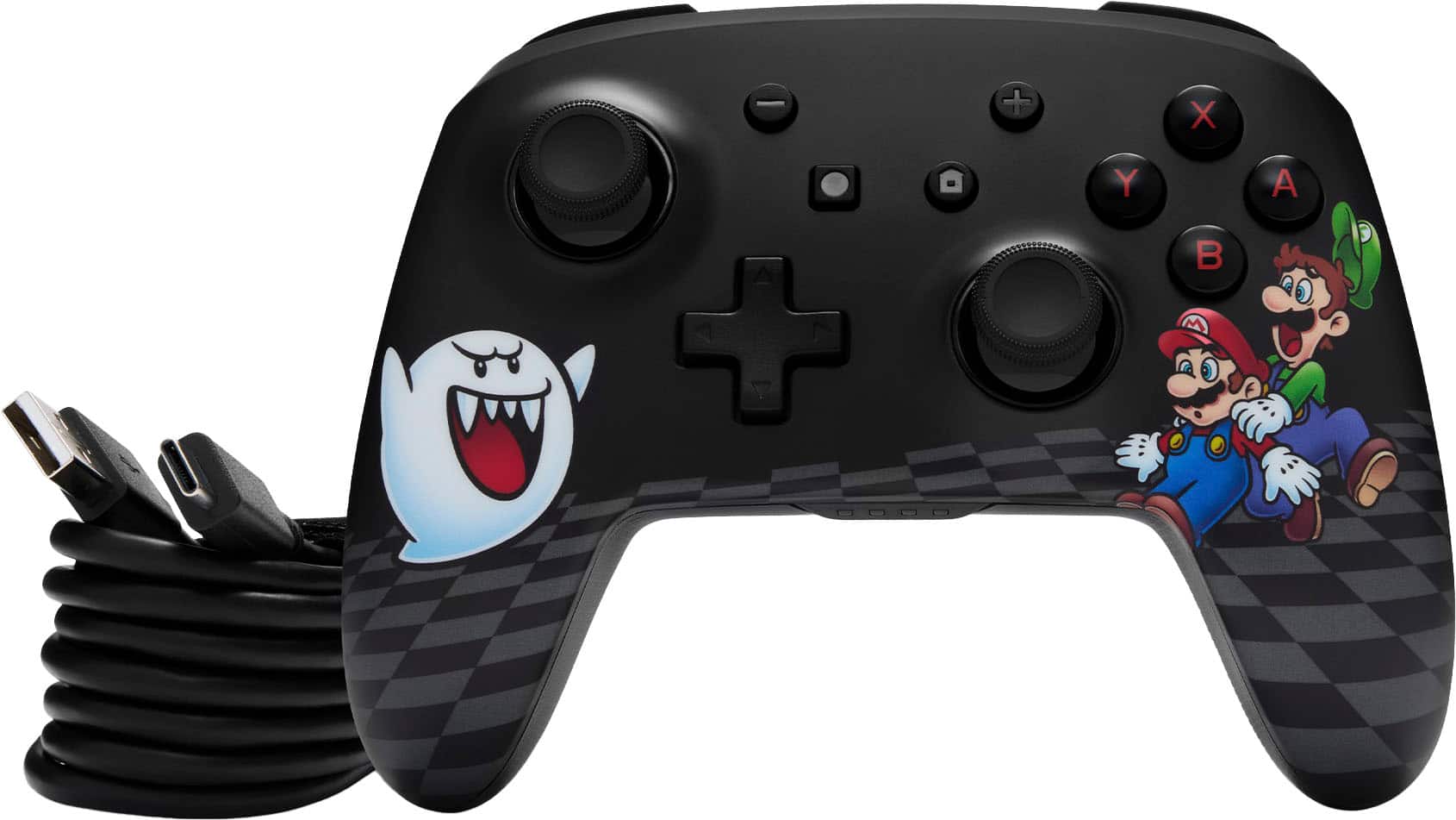 Alt View 21. PowerA - PowerA Enhanced Wireless Controller for Nintendo Switch with Lumectra – Mario Peek-A-Boo - Mario Peek-A-Boo.