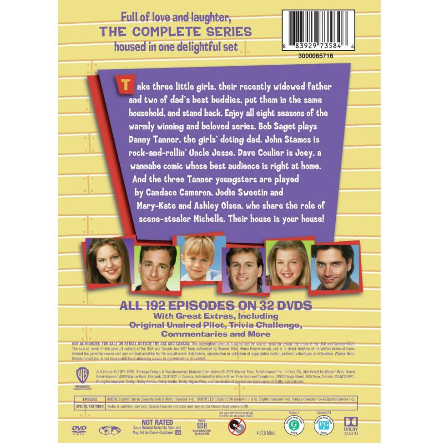 Left. Full House: The Complete Series Collection (DVD New Box Art) [DVD].