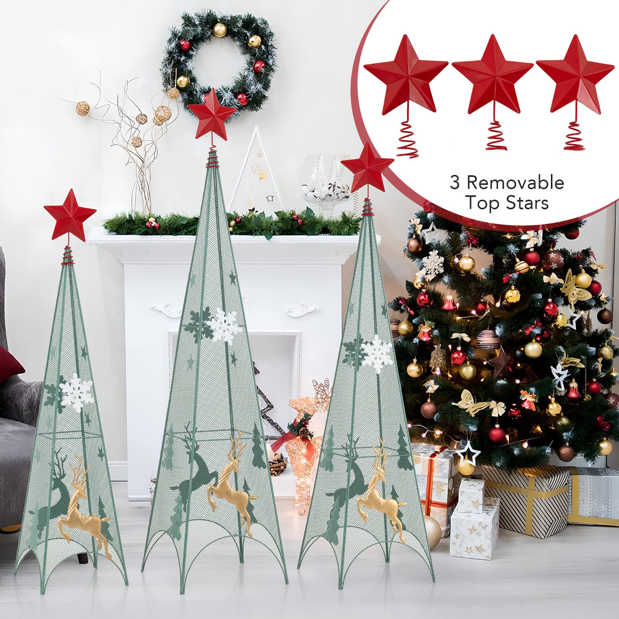 3 Removable Top Stars