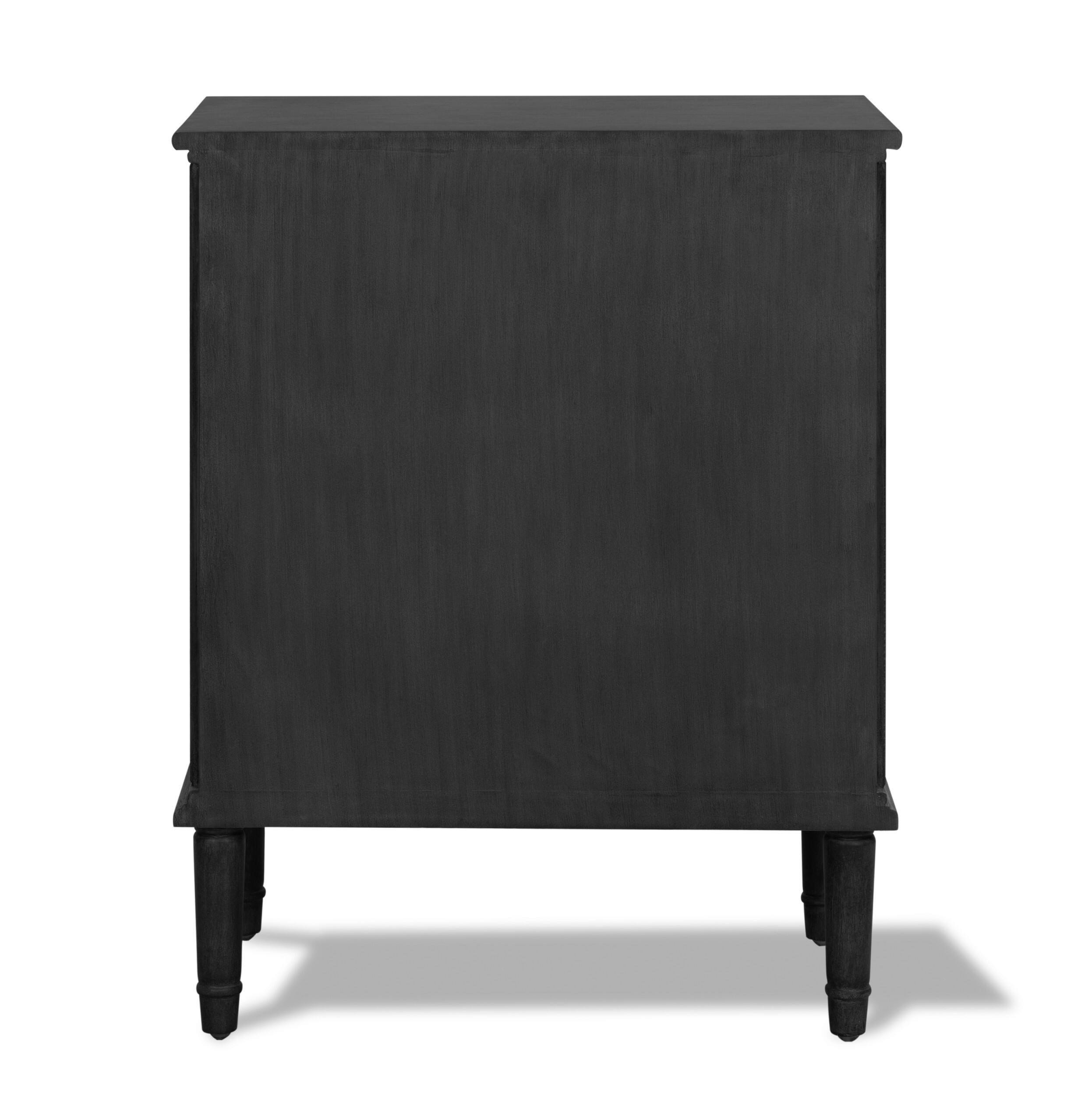 Alt View 15. Finch - Webster 3-Drawer Storage Cabinet - Dark Gray.