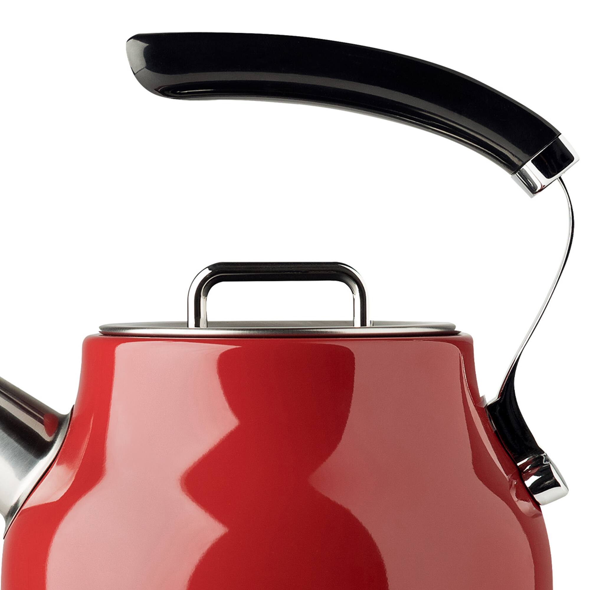 Alt View 8. Haden - Haden Dorset 1.7 Liter Cordless Electric Kettle and 4 Slice Bread Toaster, Red - Red.