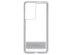 Front. Samsung - Samsung Galaxy S21 Ultra Standing Cover I Color: Clear - Clear.