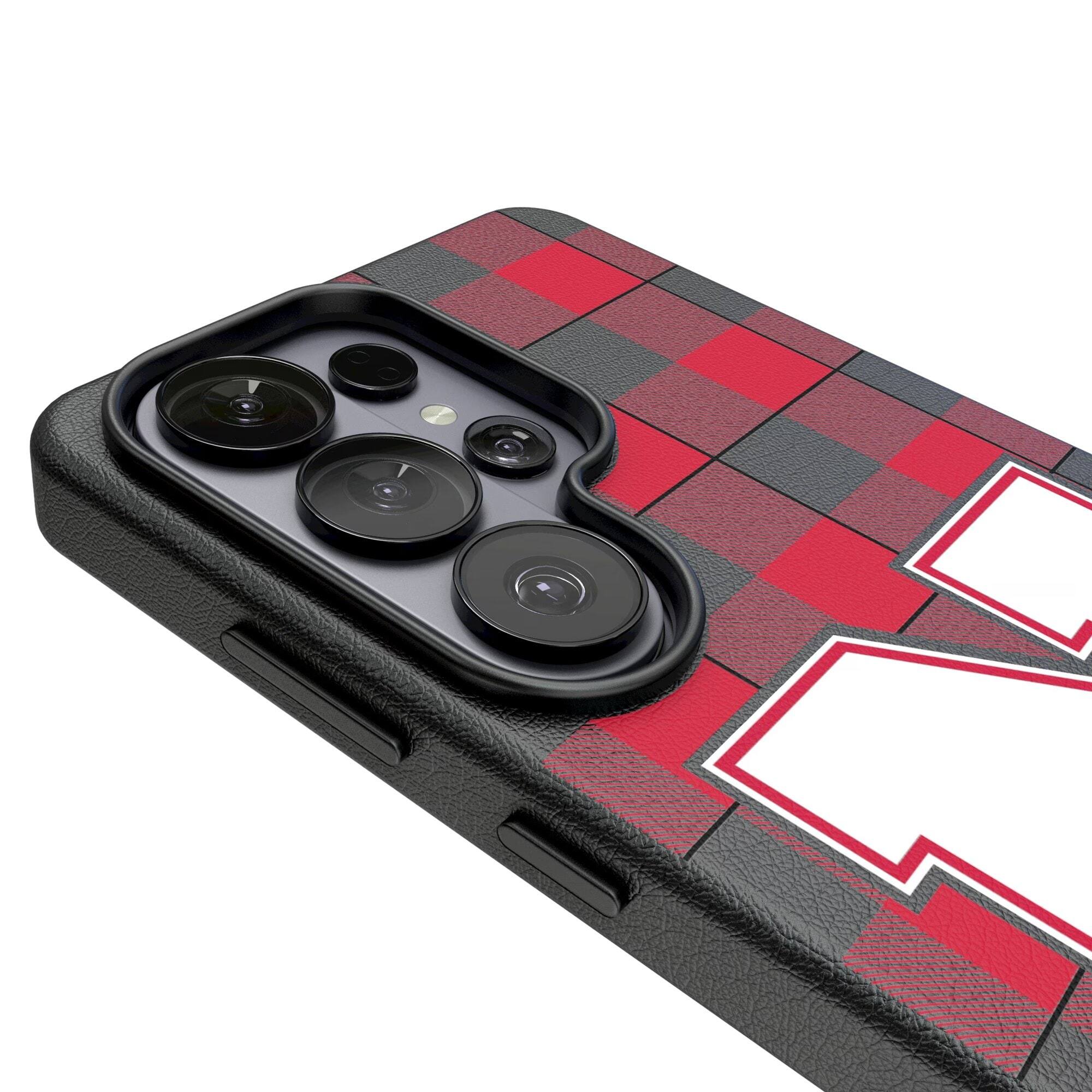 Alt View 2. Keyscaper - Nebraska Huskers Block N Galaxy Magnetic Bump Case - S25 Ultra - Black.