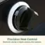 The text on the image reads "Precision Heat Control Electronic starter & haptic sensory dial systems."