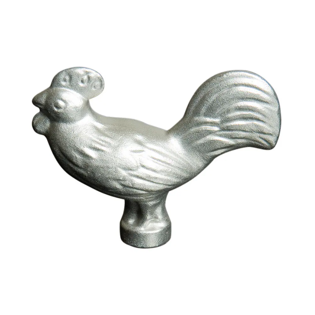 Front. Staub - STAUB Animal Knob - Rooster - Stainless Steel.