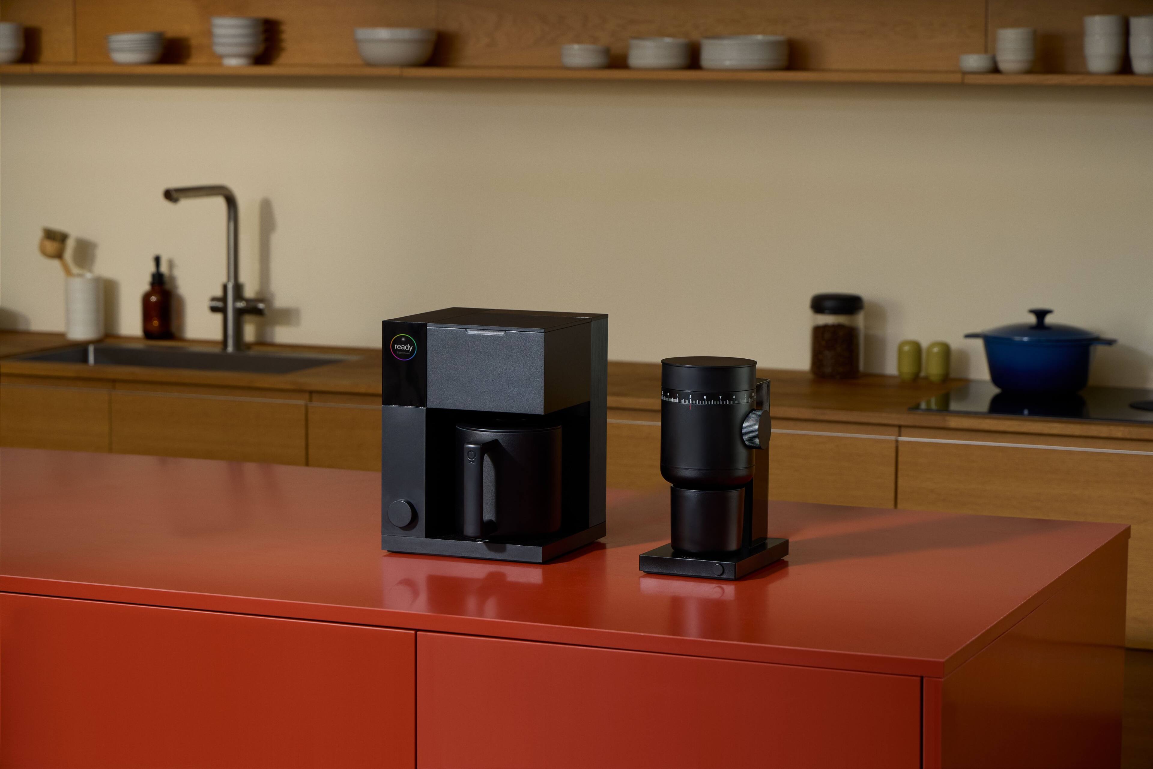 Alt View 4. Fellow - Opus 2 Conical Burr Grinder for Coffee & Espresso with Stepless control & Automatic Stop - Matte Black.