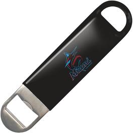 Logo Brands - Miami Marlins Vinyl Bottle Opener - Multicolor