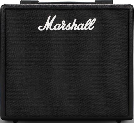 Front. Marshall - CODE25 25-Watt Digital Combo Guitar Amp with Digital Effects / Reverb and 100+ Presets - Black.