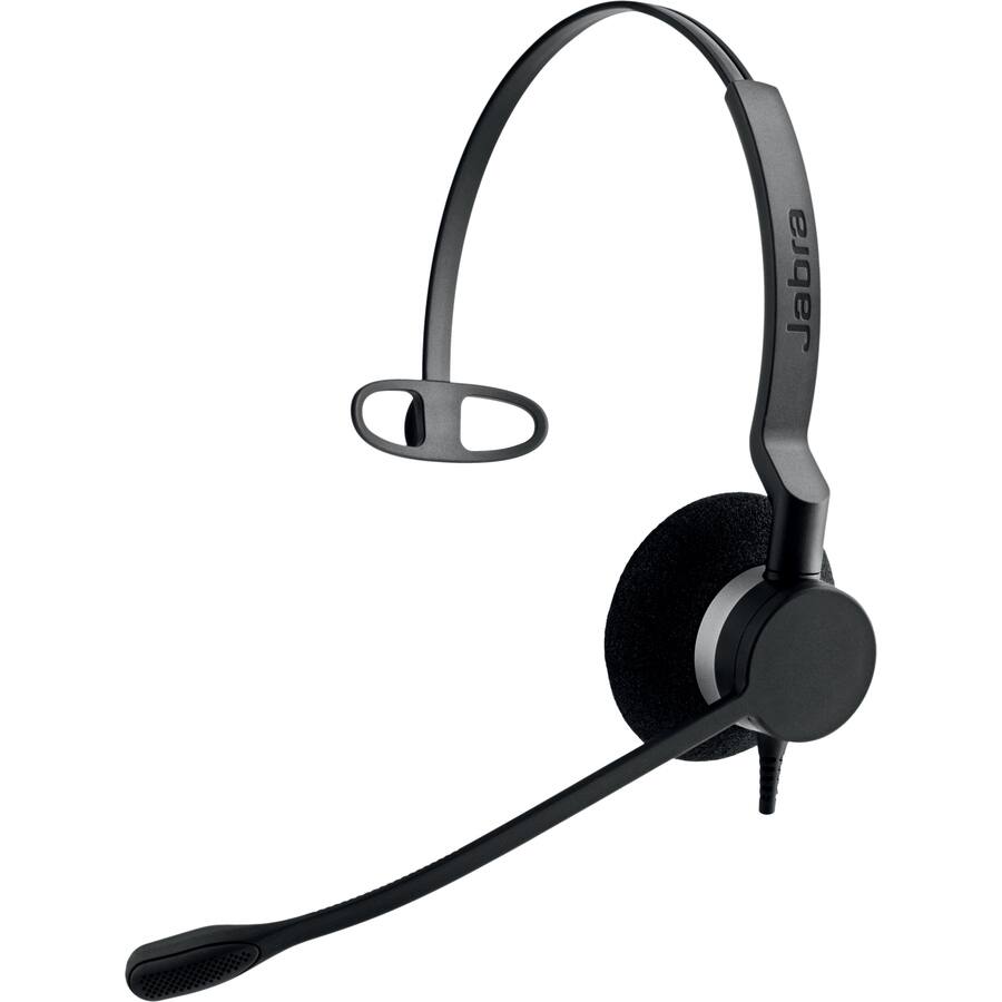 Alt View 2. Jabra - Jabra BIZ 2300 QD Headset - Mono - Quick Disconnect - Wired - Over-the-head - Monaural - Supra-aural - Noise Cancelling - Red.