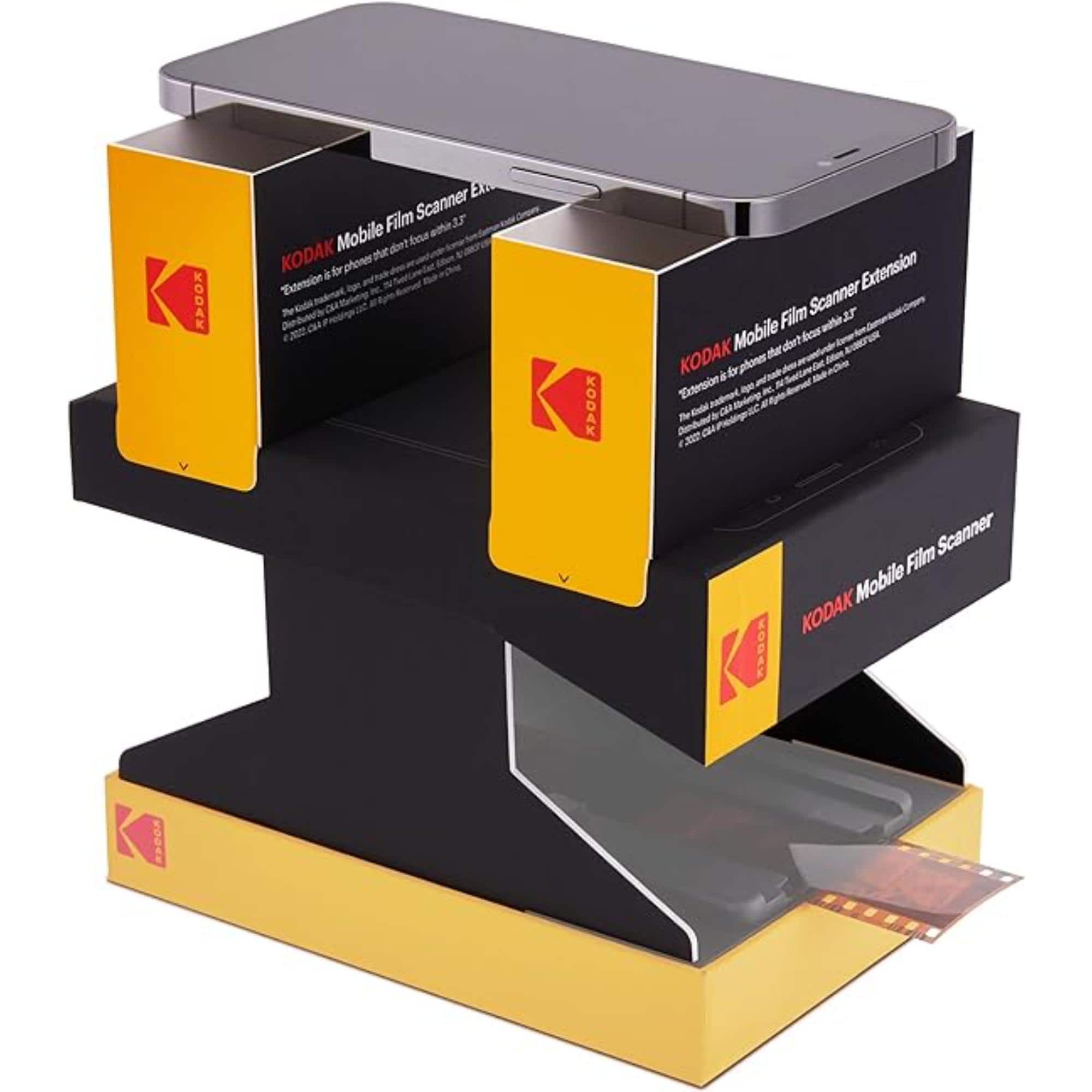 Kodak - Mobile Film Scanner Extension, Compatible RODMFS50 RODMFS6X6, Easy Scan Upgrade - Black/Yellow price history on PriceWatchPro