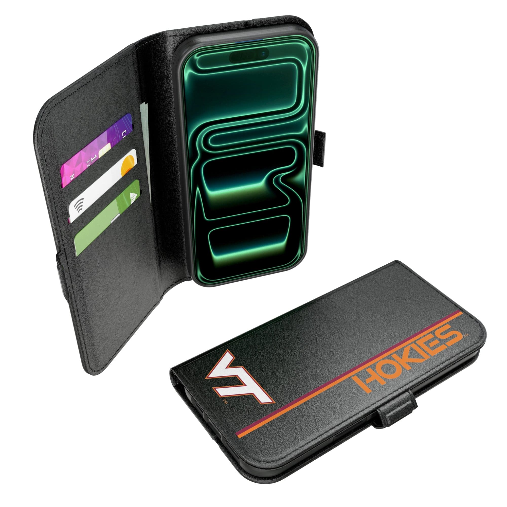 Keyscaper - NCAA - Virginia Tech Hokies iPhone Folio 2.0 Case - 17 Pro - Black price history on PriceWatchPro