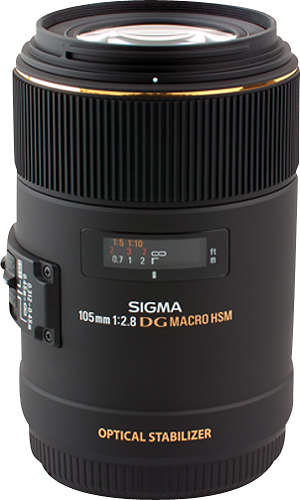 Sigma 105mm f/2.8 EX DG OS Macro Lens for Select Canon Full-Frame