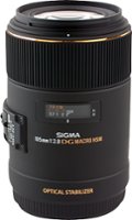 Sigma - 105mm f/2.8 EX DG OS Macro Lens for Select Canon Full-Frame DSLR Cameras - Black - Front_Zoom