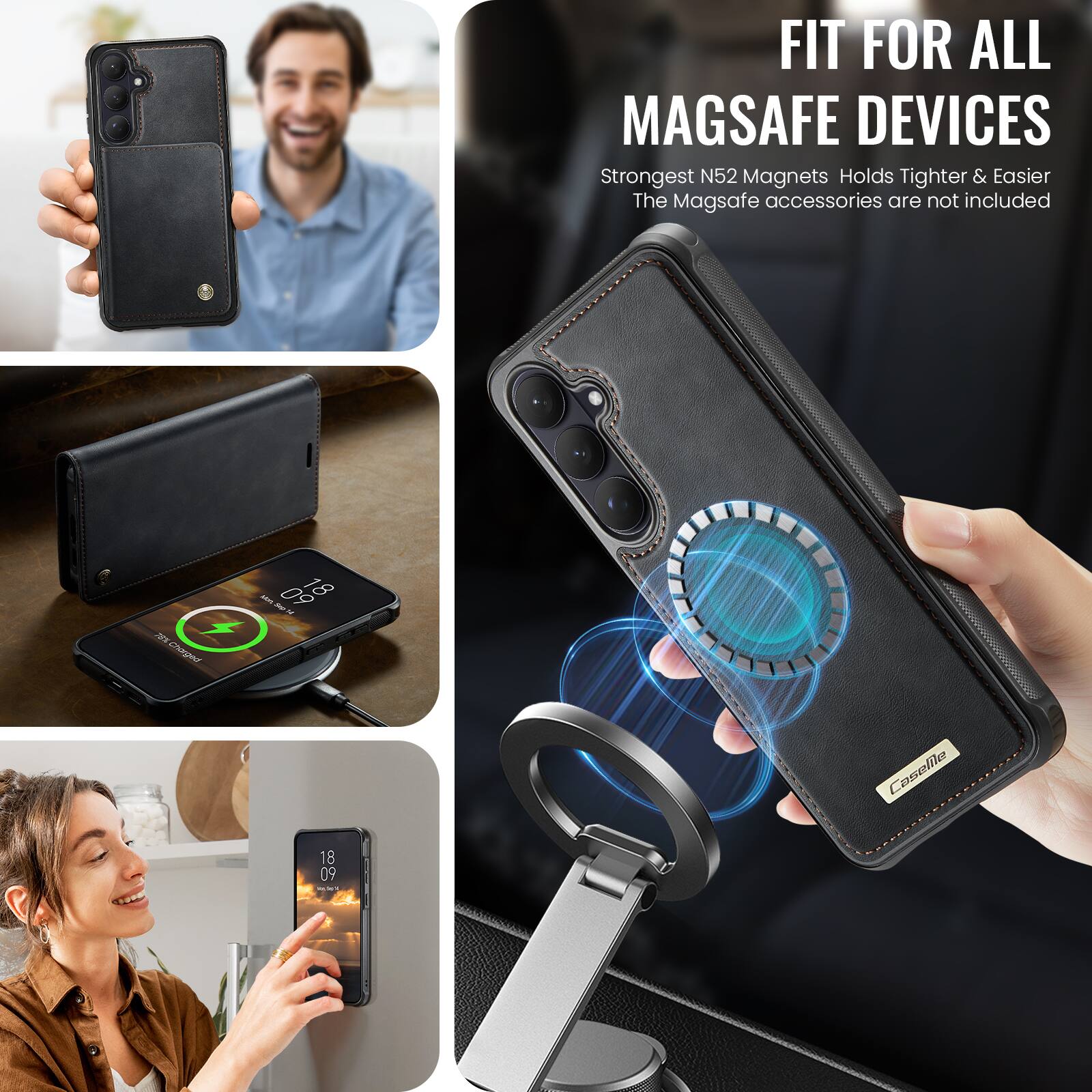 FIT FOR ALL MAGSAFE DEVICES  
Strongest N52 Magnets Holds Tighter & Easier  
The Magsafe accessories are not included  

2 Ip A8T 18 18 4 ~ Coselila 18 09