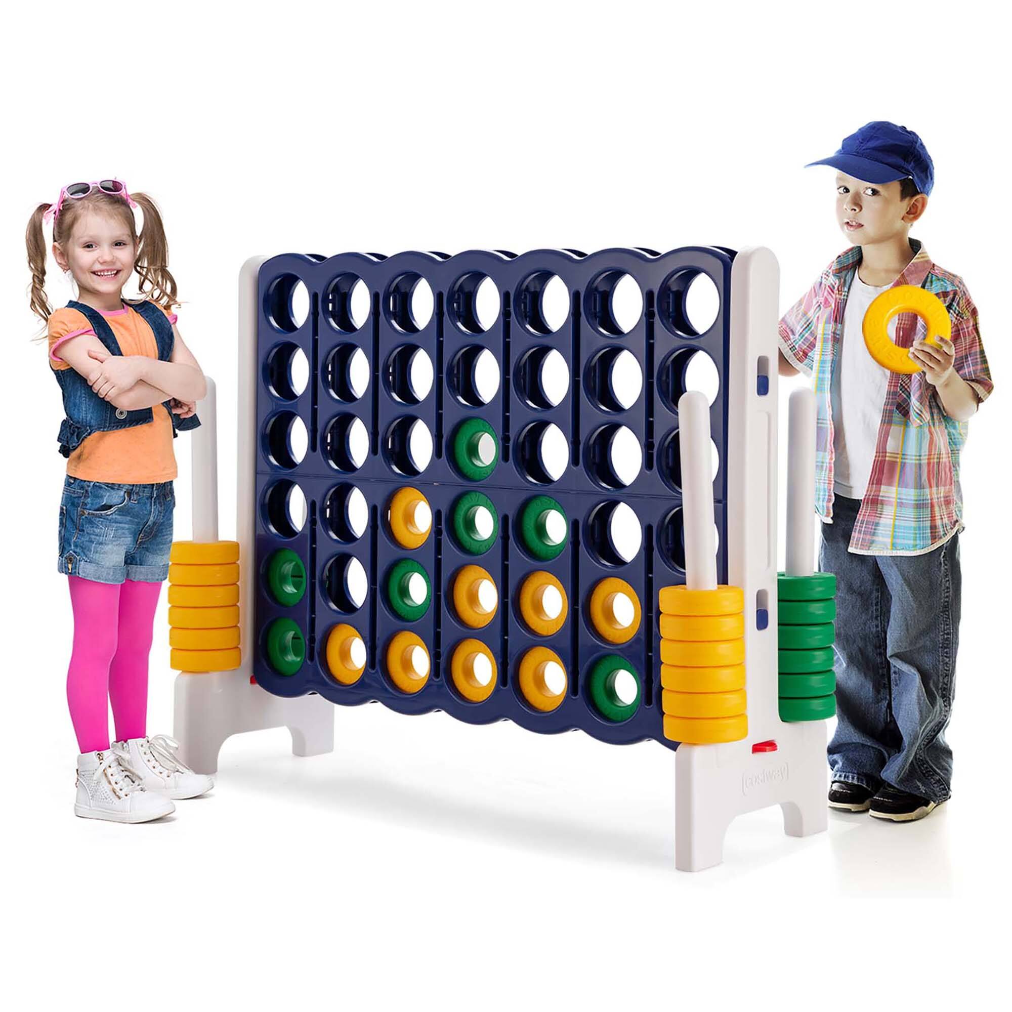 Alt View 1. Gymax - Gymax Jumbo 4-to-Score Game Set Giant 4 in A Row Kids Adults w/ 42 Jumbo Rings.