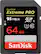 Front. SanDisk - Extreme Pro 64GB SDXC UHS-I Memory Card - Black/Red.