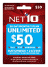  NET10 - (Immediate Delivery) $50 Unlimited Prepaid Airtime