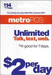 Front Large. MetroPCS - Weekly (Immediate Delivery) $14 Unlimited Weekly Wireless Payment Code.