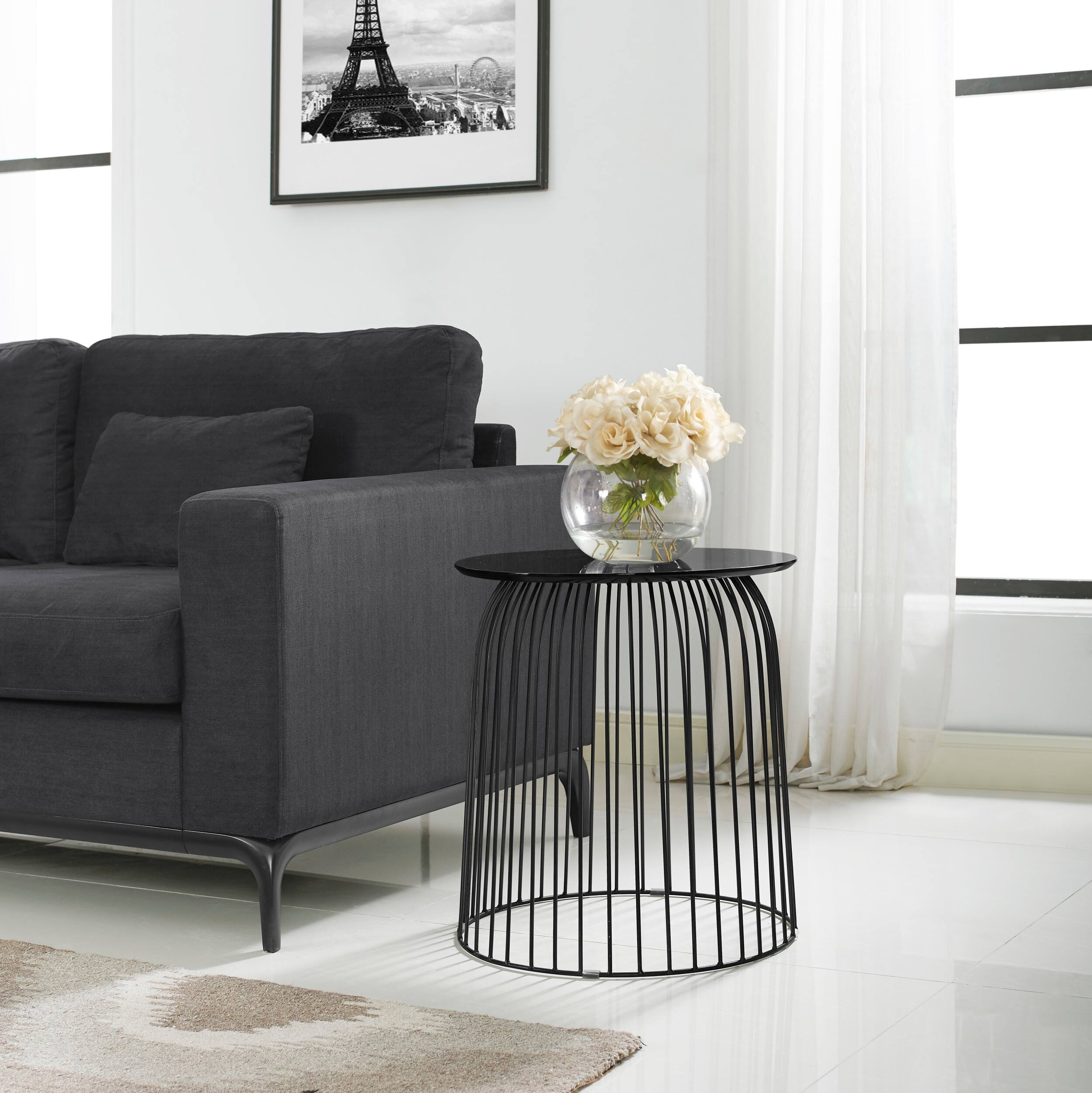 Angle. Tommy Hilfiger - Wallace Accent Table - Black.