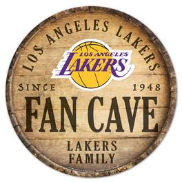WinCraft - Los Angeles Lakers 14'' Circular Wood Sign - Multicolor