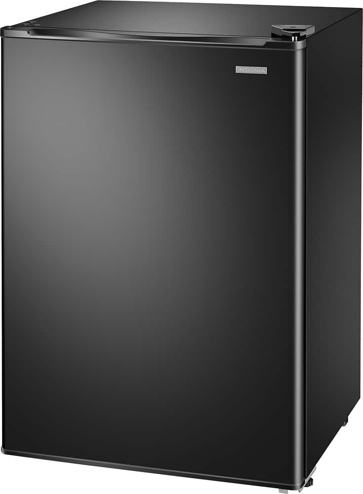 Left. Insignia™ - 2.6 Cu. Ft. Mini Fridge - Black.