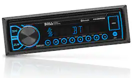BOSS Audio - BOSS Elite Single-DIN Car Stereo, Bluetooth, No CD/DVD Player, AM/FM Radio Receiver, Aux-In, Multicolor Illumination - Black