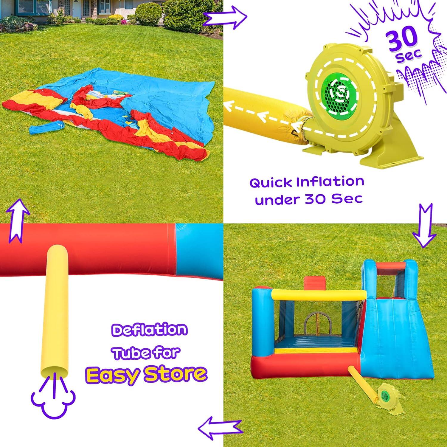 30 Sec Quick Inflation under 30 Sec Deflation Tube for Easy Store